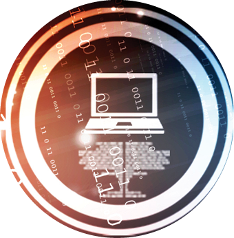 2d illustration Safety concept: Closed Padlock on digital background