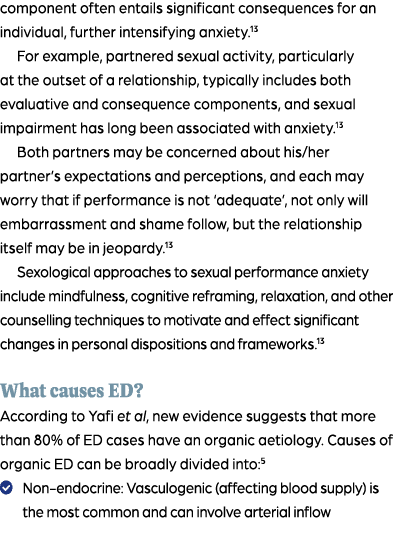 component often entails significant consequences for an individual, further intensifying anxiety.13 For example, part...