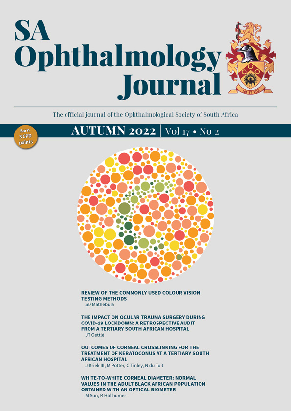 The official journal of the Ophthalmological Society of South Africa